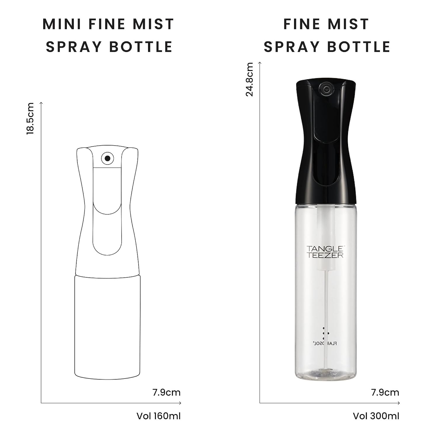 image:imageTANGLE TEEZER TravelSize Fine Mist Spray Bottle 61 oz Millennial PinkBlack