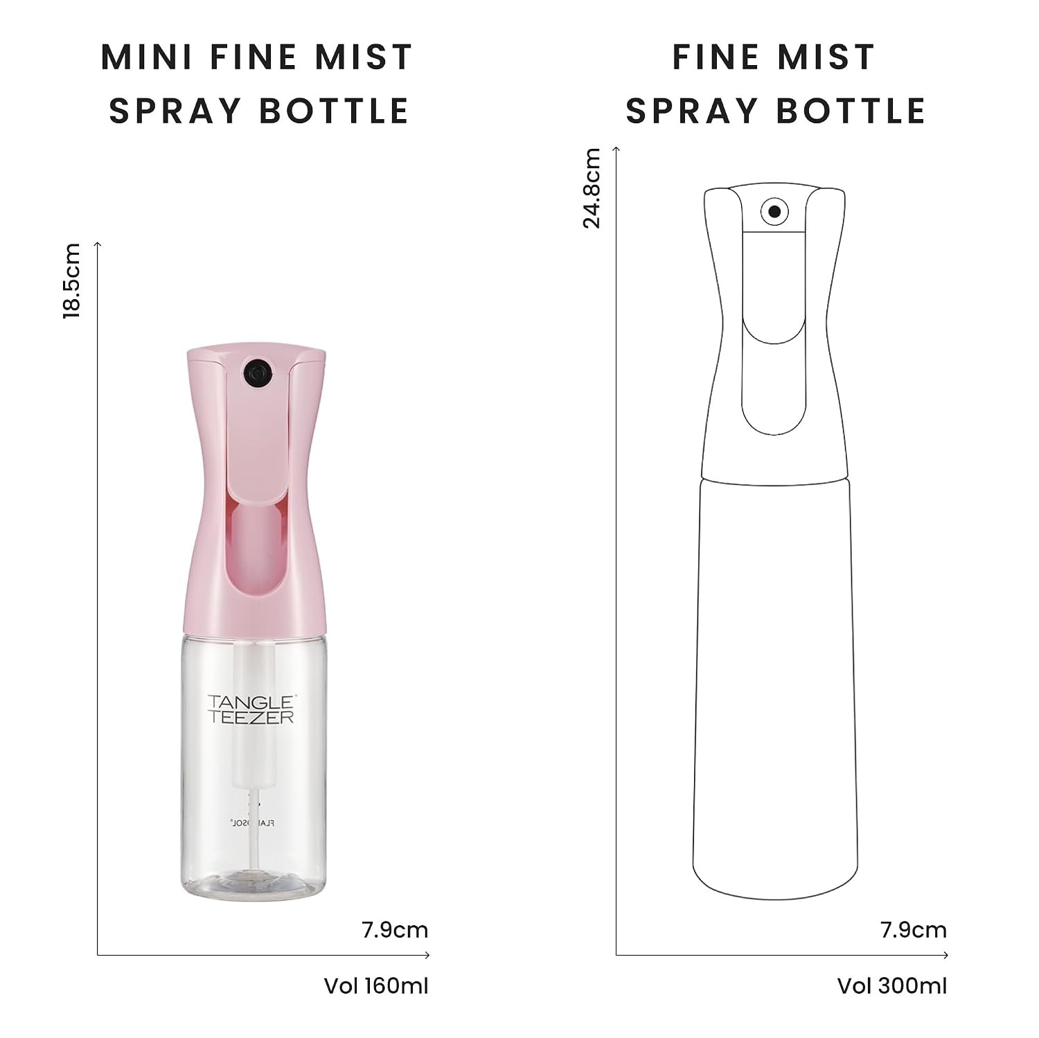 image:imageTANGLE TEEZER TravelSize Fine Mist Spray Bottle 61 oz Millennial PinkMillennial Pink