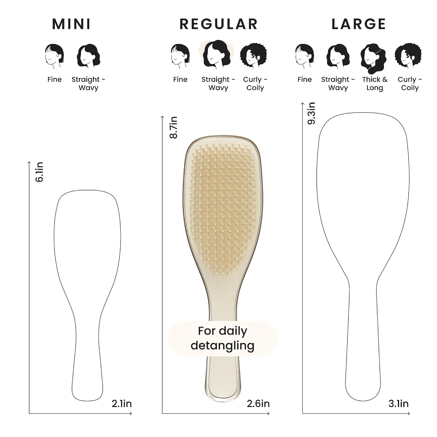 image:imageTangle Teezer Chrome Ultimate Detangler Brush Straight to Curly GoldChampagne Gold