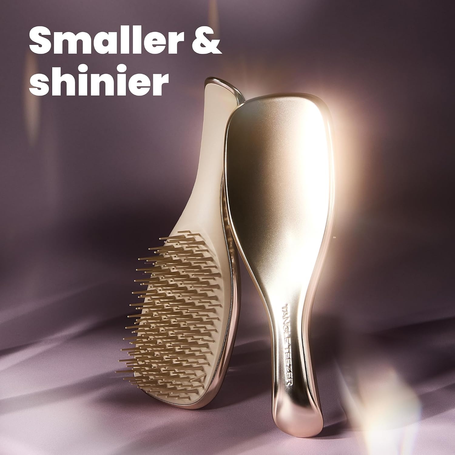 image:imageTangle Teezer Chrome Ultimate Detangler Brush Straight to Curly GoldChampagne Gold