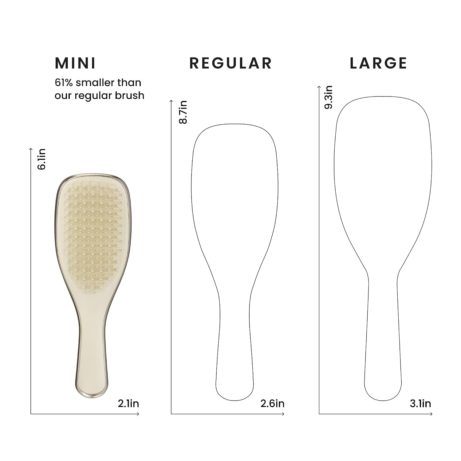 image:imageTangle Teezer Chrome Ultimate Detangler Brush Straight to Curly GoldChampagne Gold