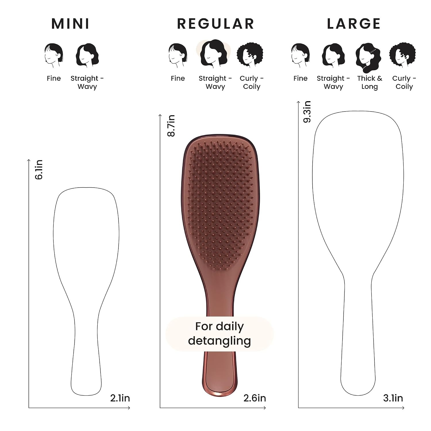 image:imageTangle Teezer Chrome Ultimate Detangler Brush Straight to Curly GoldChocolate Bronze
