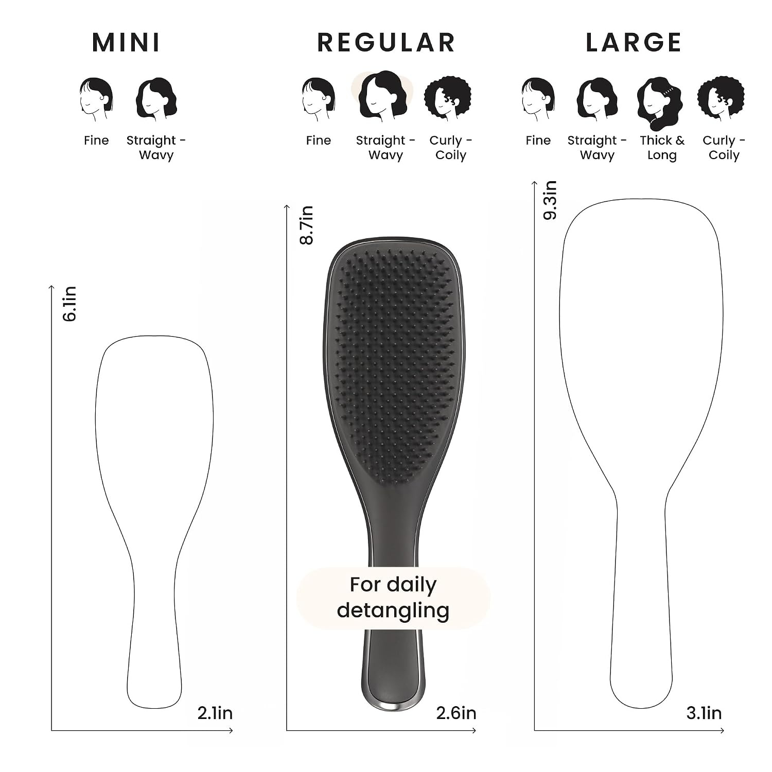 image:imageTangle Teezer Chrome Ultimate Detangler Brush Straight to Curly GoldGunmetal Silver