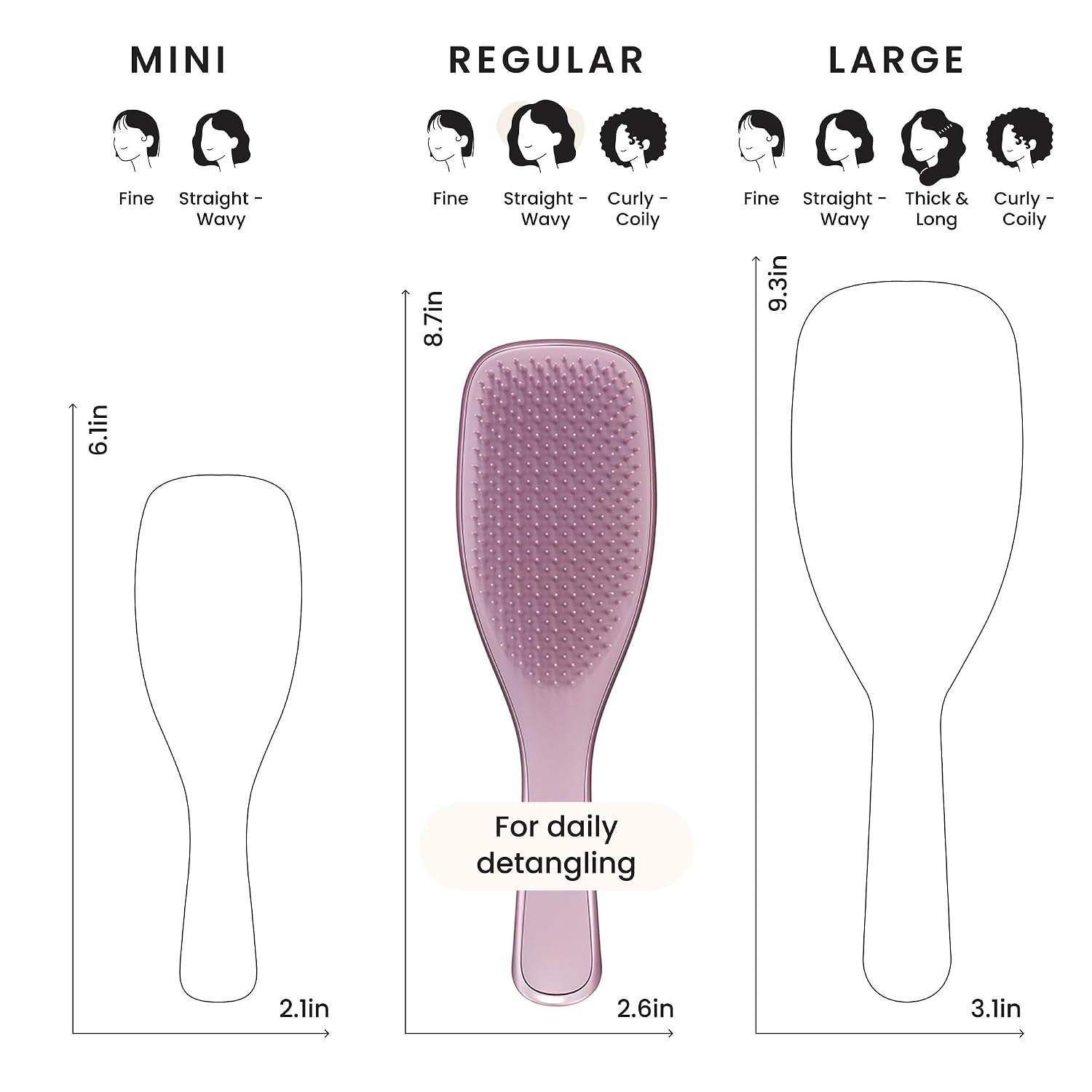 image:imageTangle Teezer Chrome Ultimate Detangler Brush Straight to Curly GoldMauve