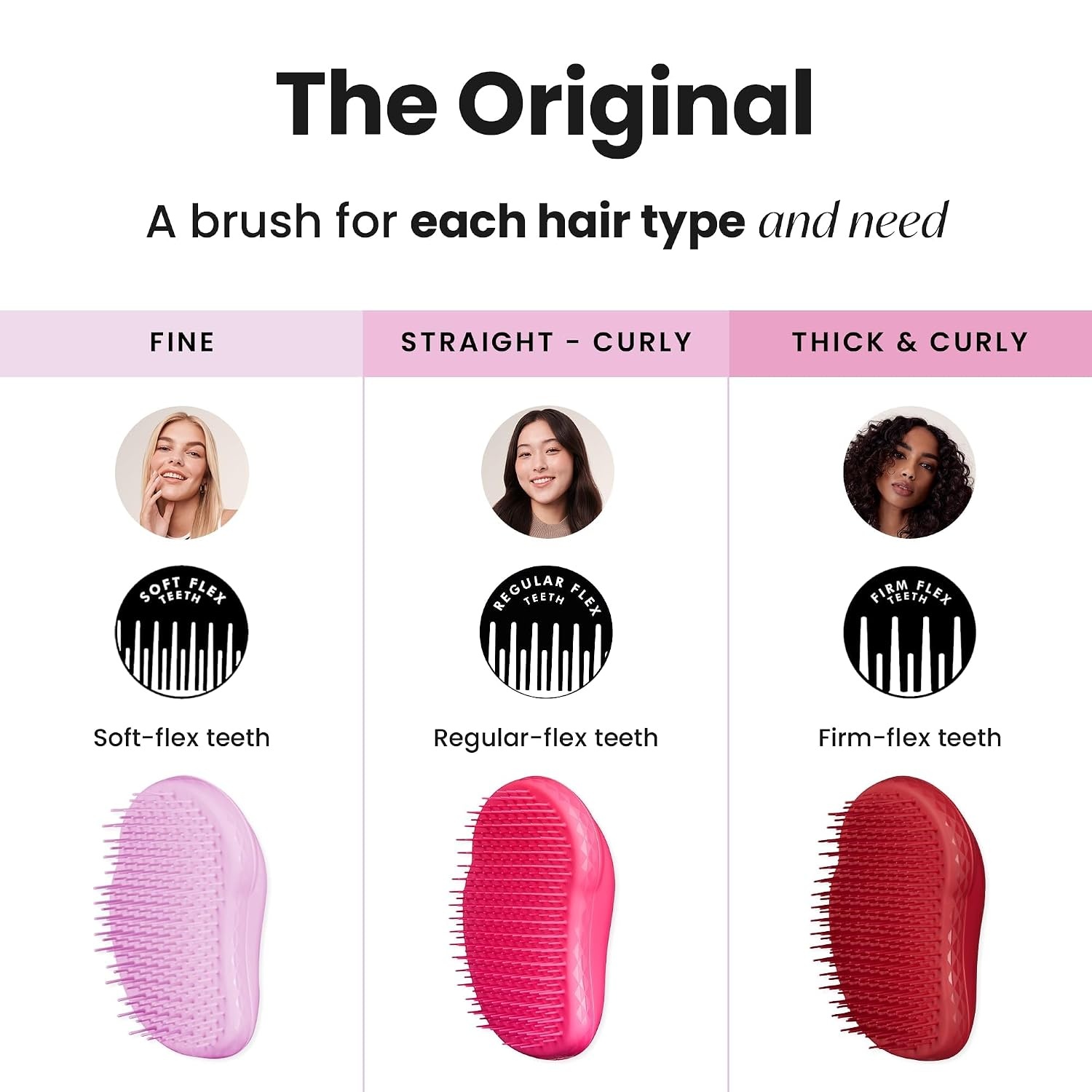 image:imageTangle Teezer Original Detangler Mini Hair Brush Millennial PinkPink Fizz