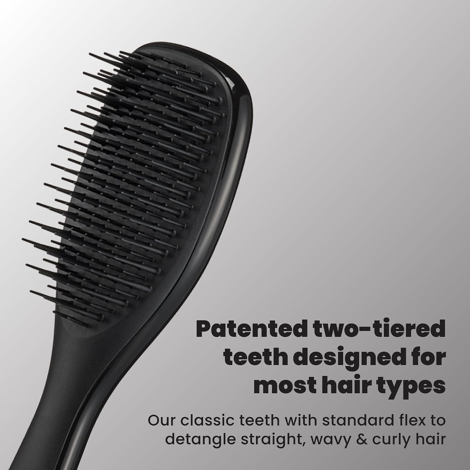 image:imageTangle Teezer Ultimate Detangler Mini Hair Brush Digital LavenderBlack