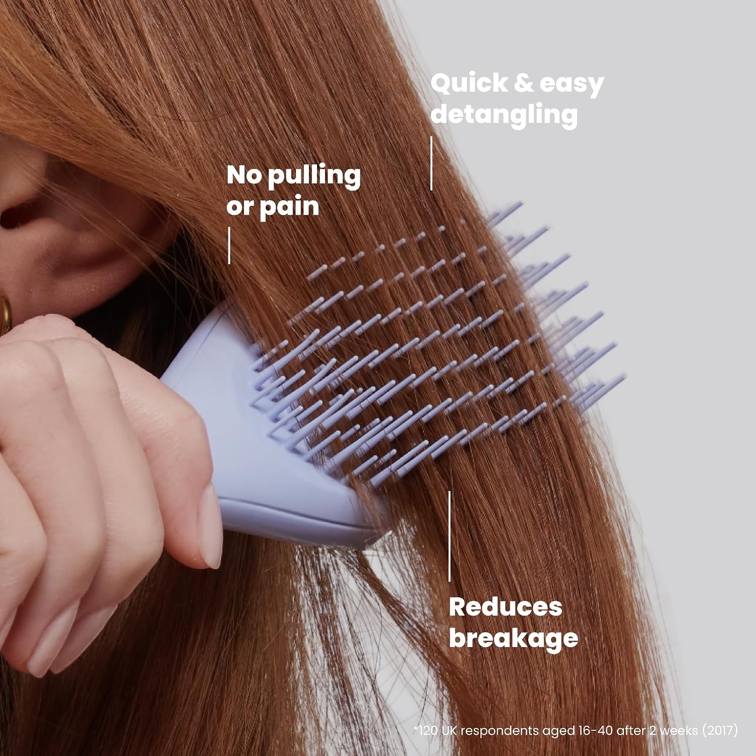 image:imageTangle Teezer Ultimate Detangler Mini Hair Brush Digital LavenderDigital Lavender