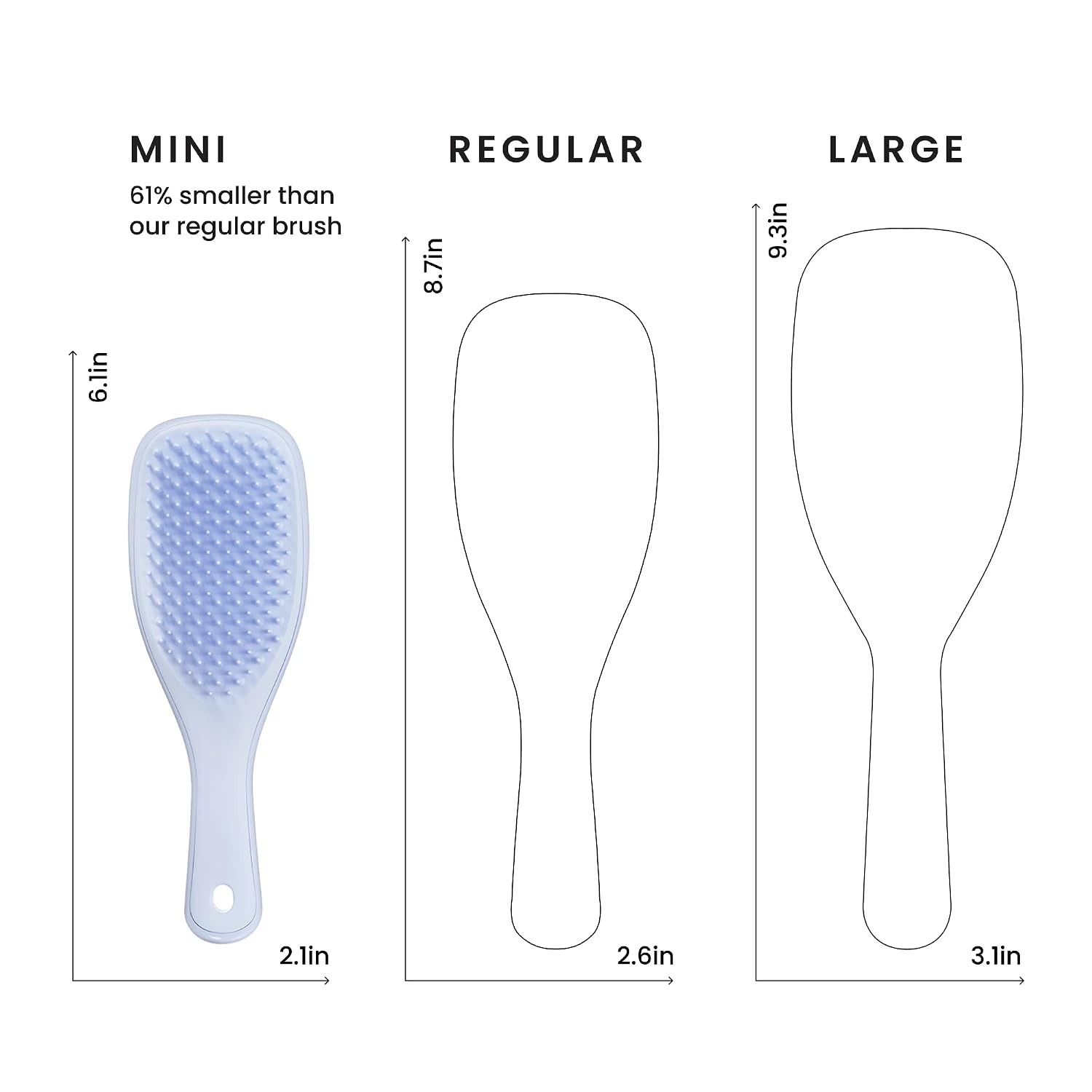 image:imageTangle Teezer Ultimate Detangler Mini Hair Brush Digital LavenderDigital Lavender