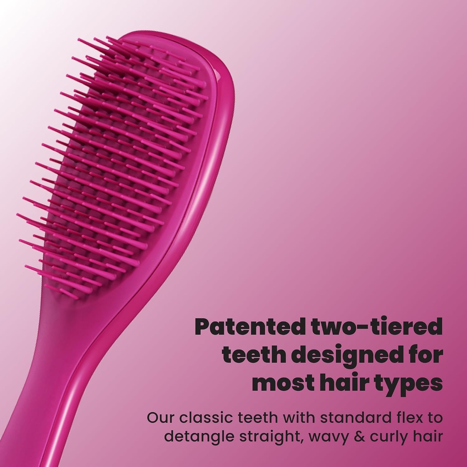 image:imageTangle Teezer Ultimate Detangler Mini Hair Brush Digital LavenderElectric Raspberry