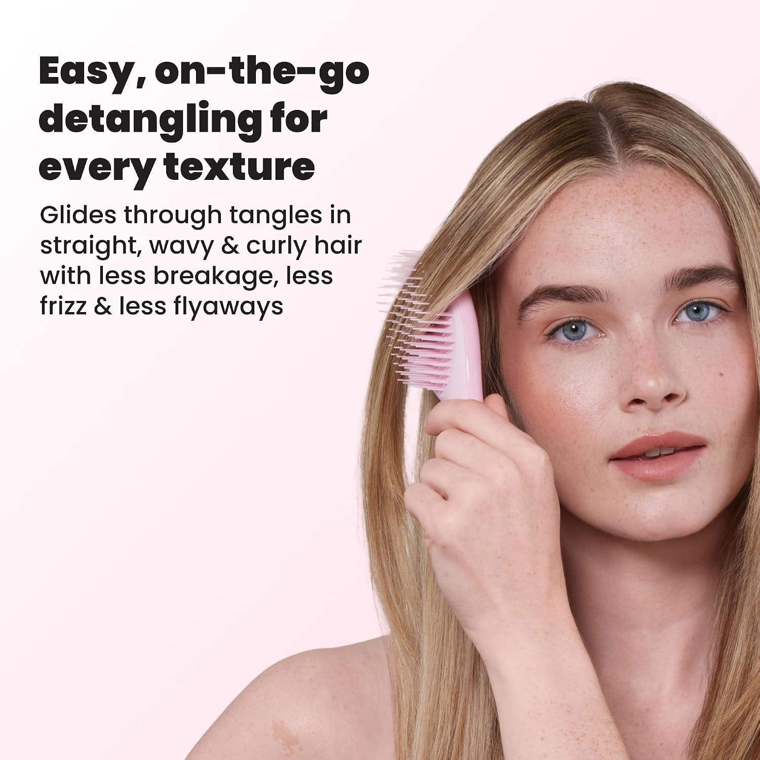 image:imageTangle Teezer Ultimate Detangler Mini Hair Brush Digital LavenderMillennial Pink