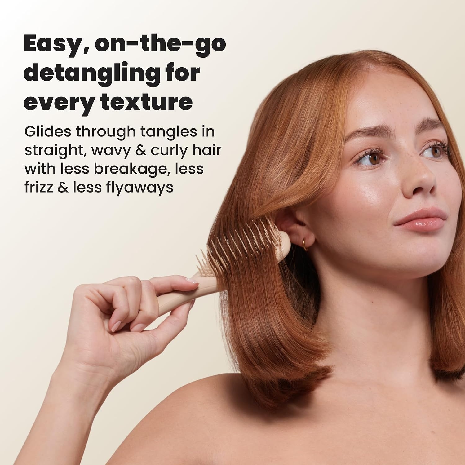 image:imageTangle Teezer Ultimate Detangler Mini Hair Brush Digital LavenderOat Cream