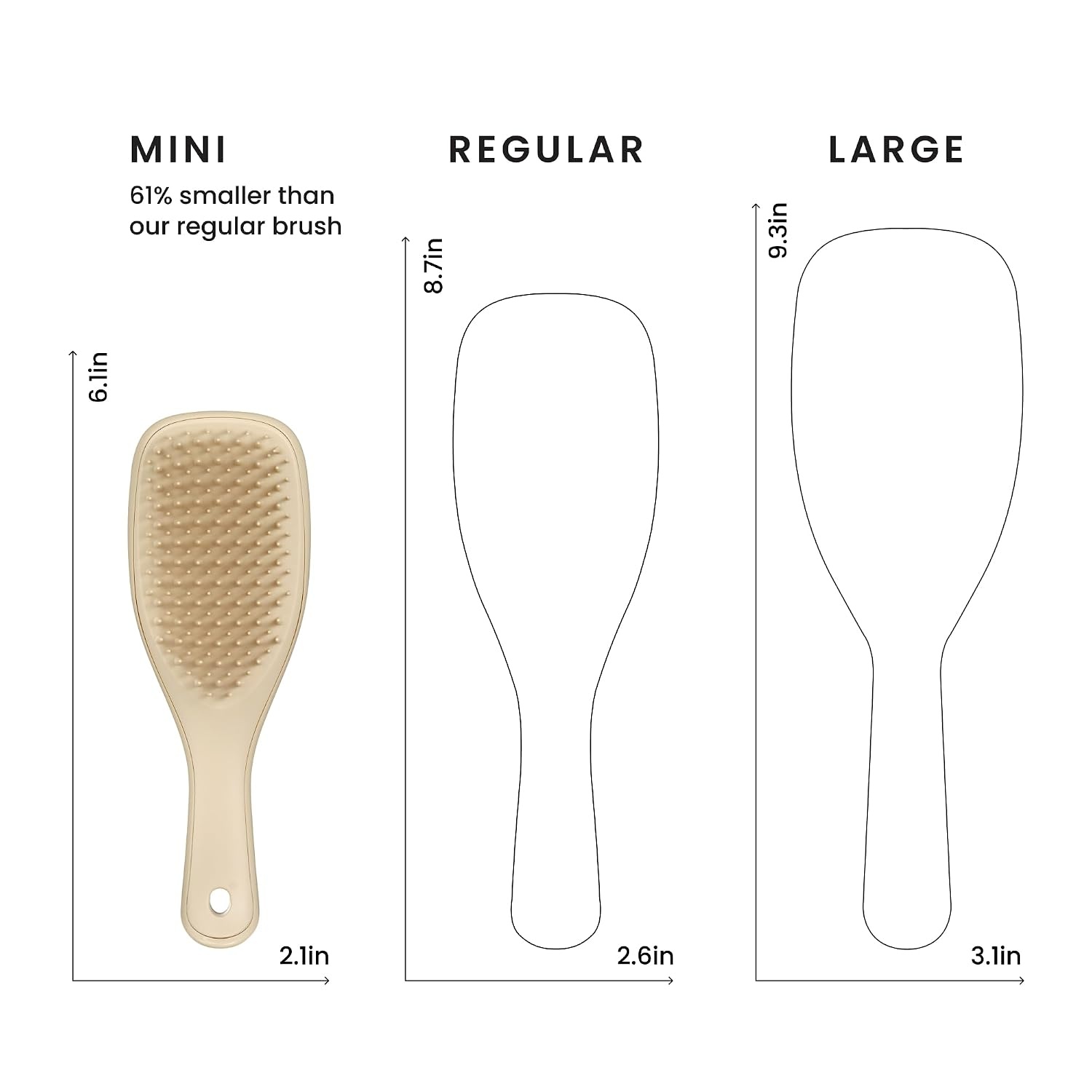image:imageTangle Teezer Ultimate Detangler Mini Hair Brush Digital LavenderOat Cream