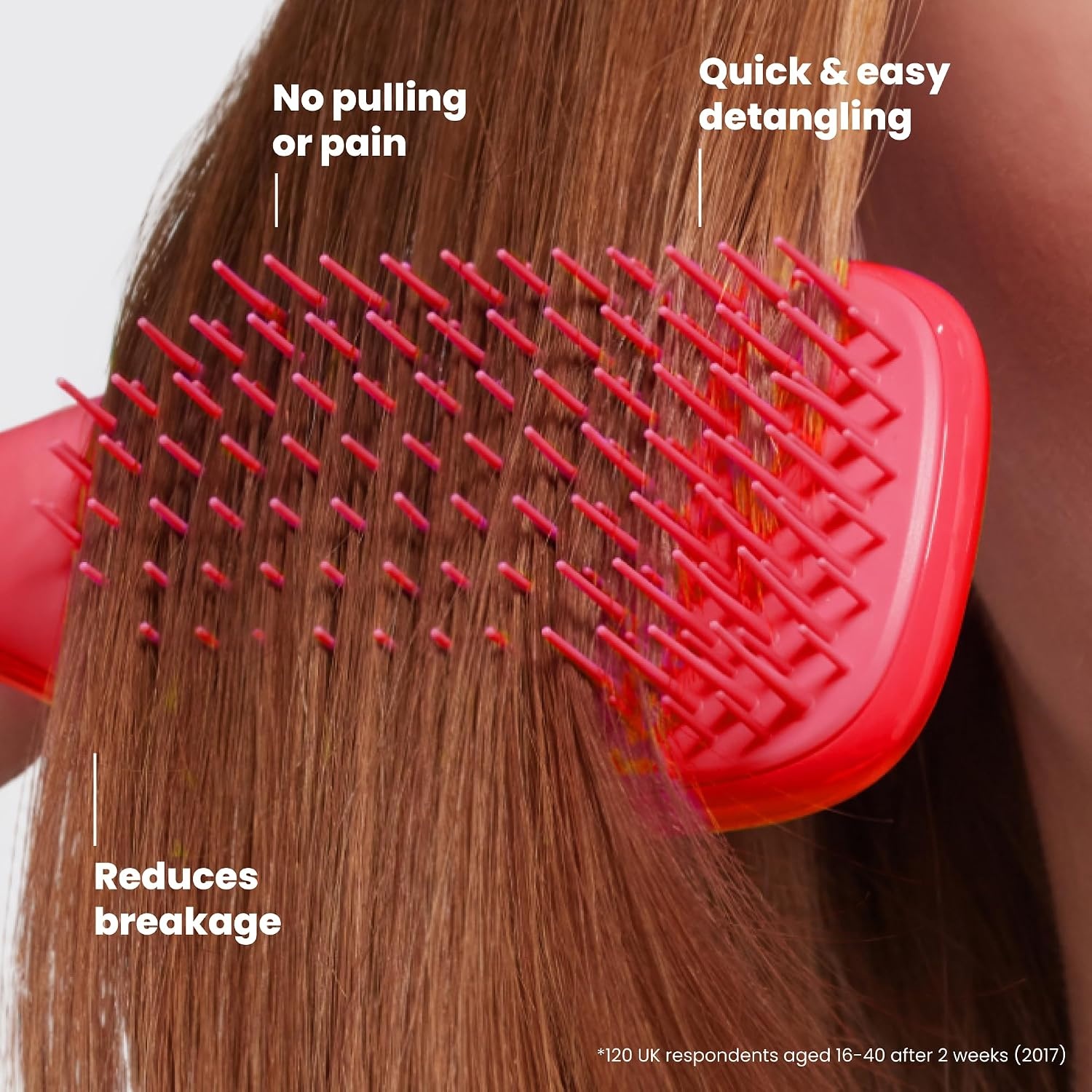 image:imageTangle Teezer Ultimate Detangler Mini Hair Brush Digital LavenderPink Punch