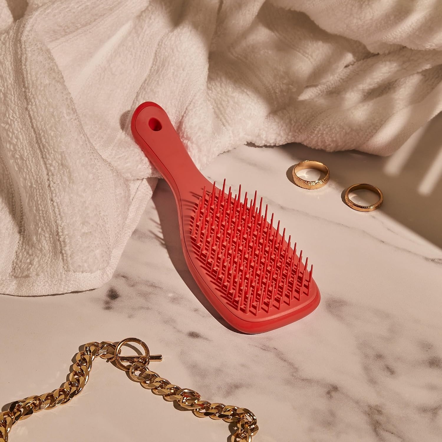 image:imageTangle Teezer Ultimate Detangler Mini Hair Brush Digital LavenderPink Punch