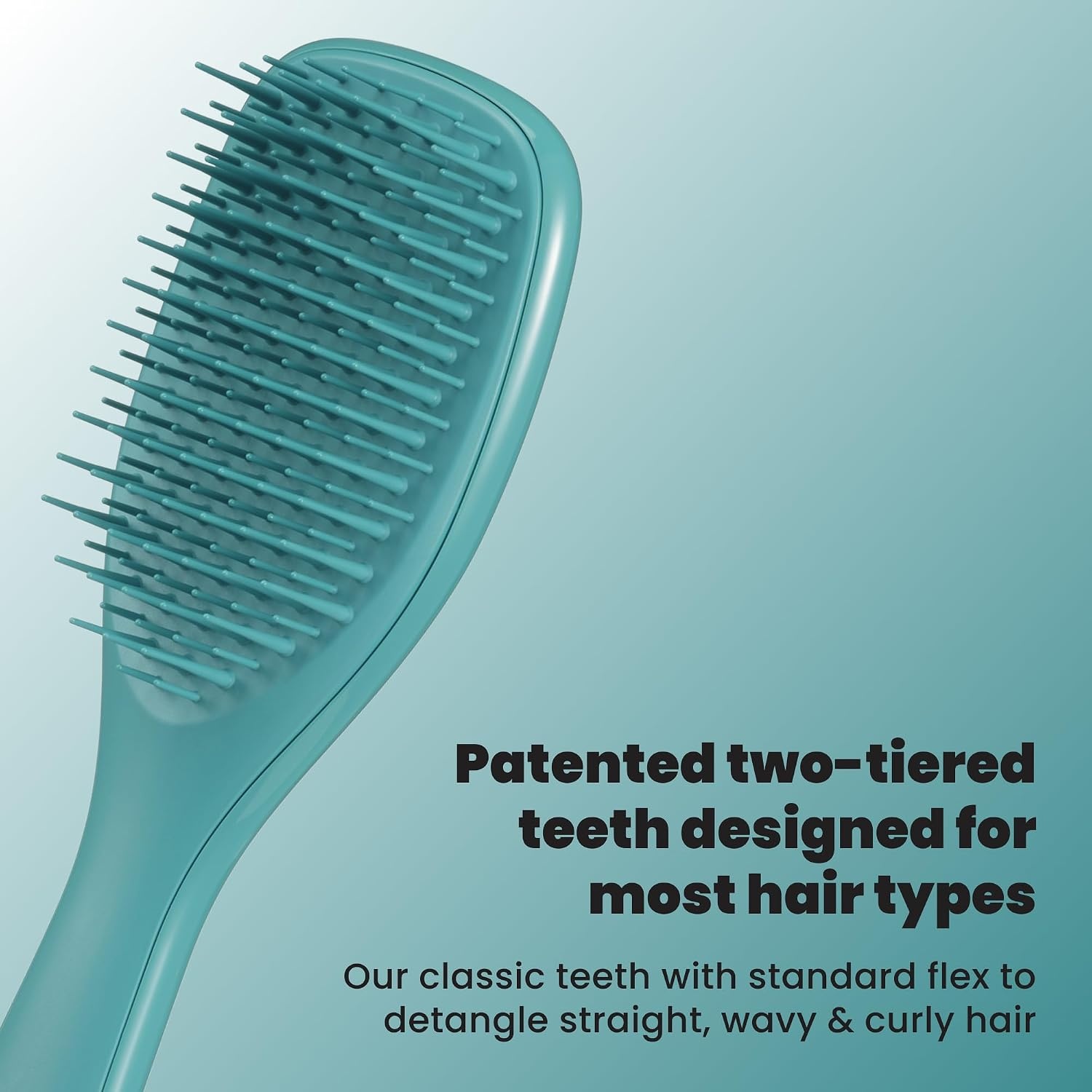 image:imageTangle Teezer Ultimate Detangler Mini Hair Brush Digital LavenderTransformative Teal