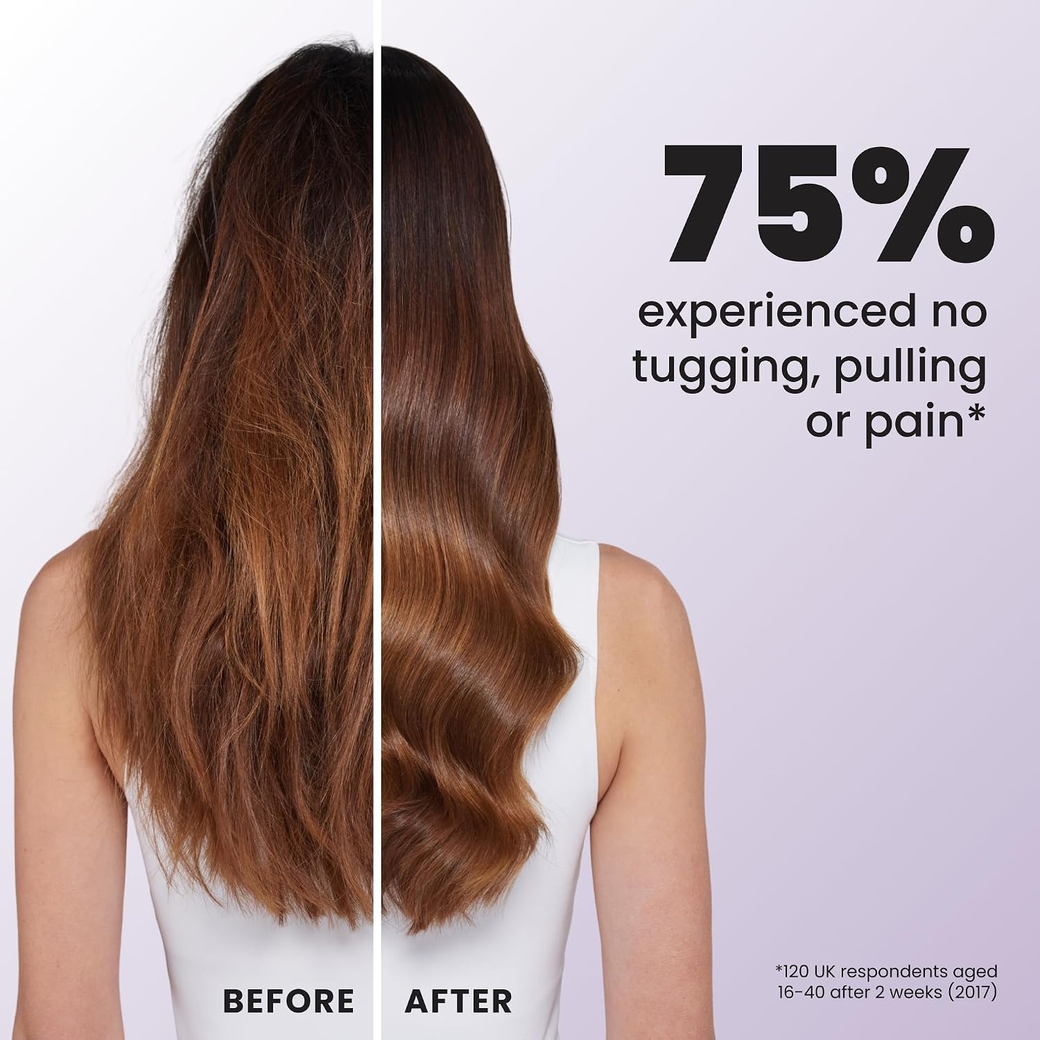 image:imageTangle Teezer Ultimate Detangler Mini Hair Brush Digital LavenderWisteria Leaf