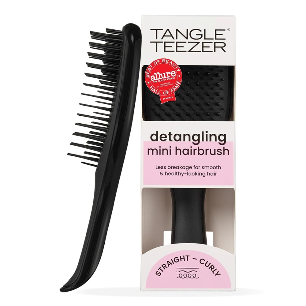 image:imageTangle Teezer Ultimate Detangler Mini Hair Brush Digital LavenderBlack