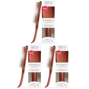 Tangle Teezer Chrome Ultimate Detangler Brush, Straight to Curly, Gold(Chocolate Bronze)