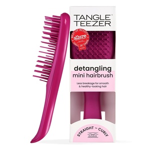 Tangle Teezer Ultimate Detangler Mini Hair Brush, Digital Lavender(Electric Raspberry)