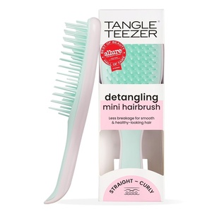 Tangle Teezer Ultimate Detangler Mini Hair Brush, Digital Lavender(Marshmallow Pink & Mint)
