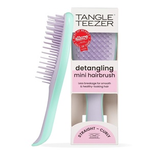 Tangle Teezer Ultimate Detangler Mini Hair Brush, Digital Lavender(Wisteria Leaf)