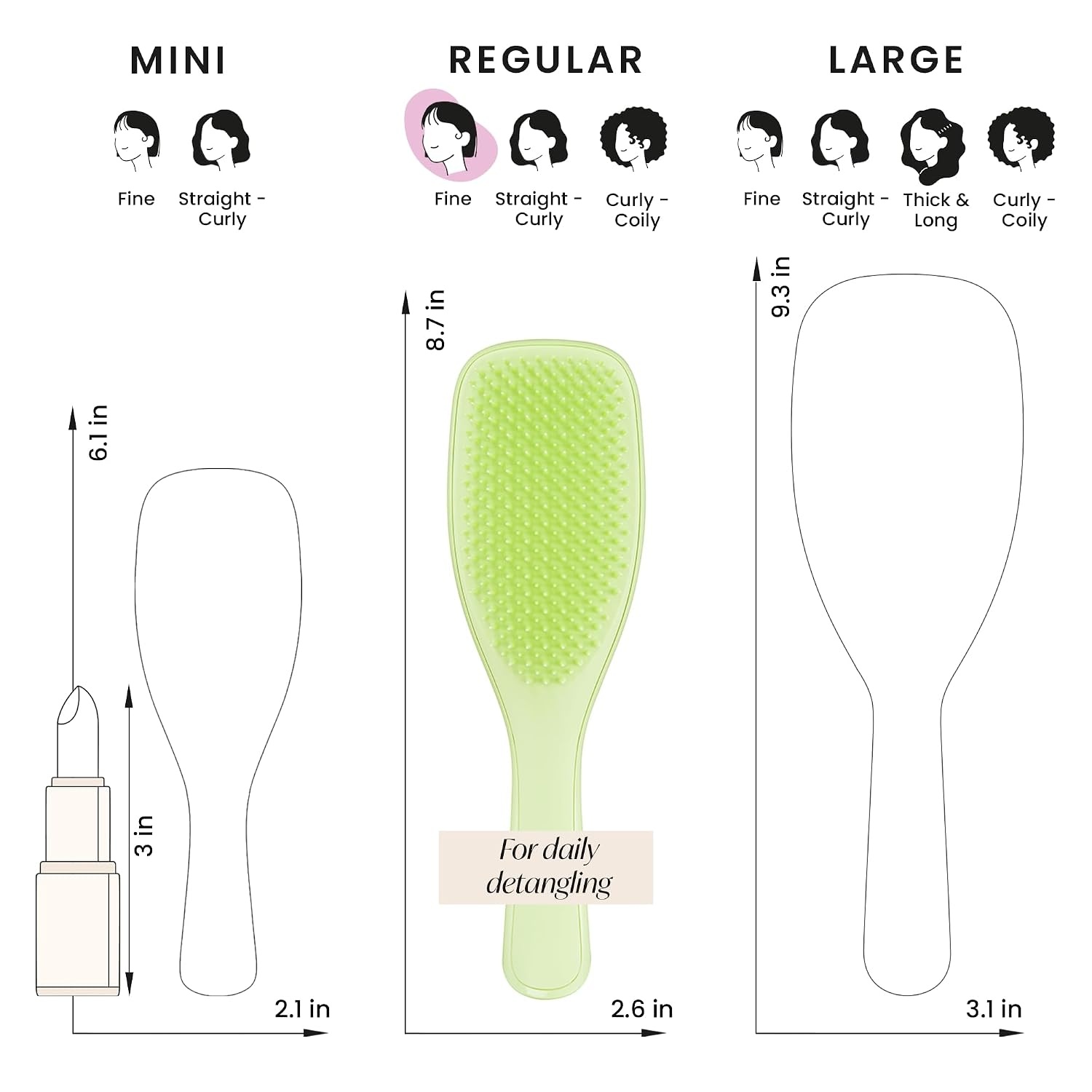 image:imageTangle Teezer PlantBased Ultimate Detangler Brush All Hair Types OrangeMatcha Green