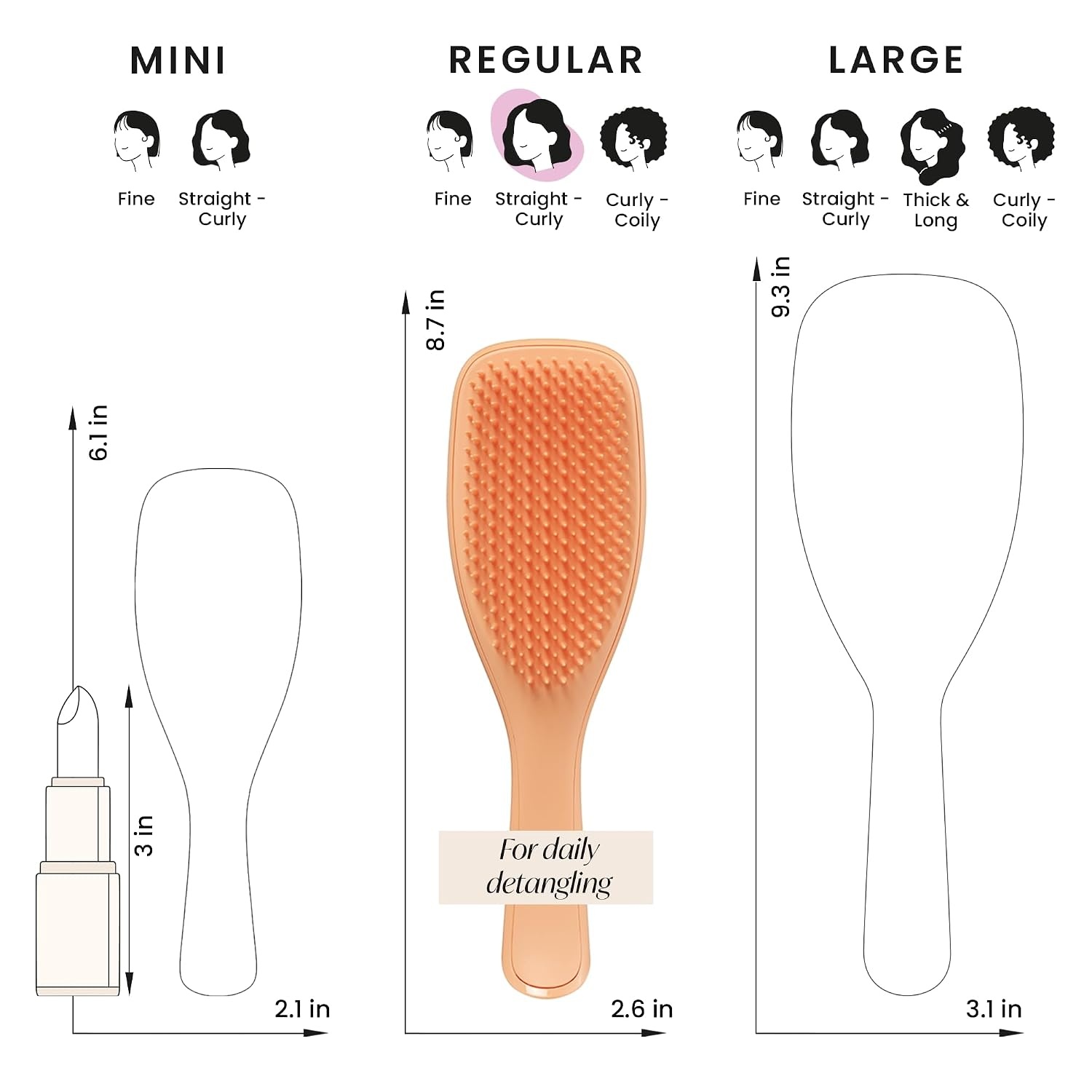 image:imageTangle Teezer PlantBased Ultimate Detangler Brush All Hair Types OrangeOrange