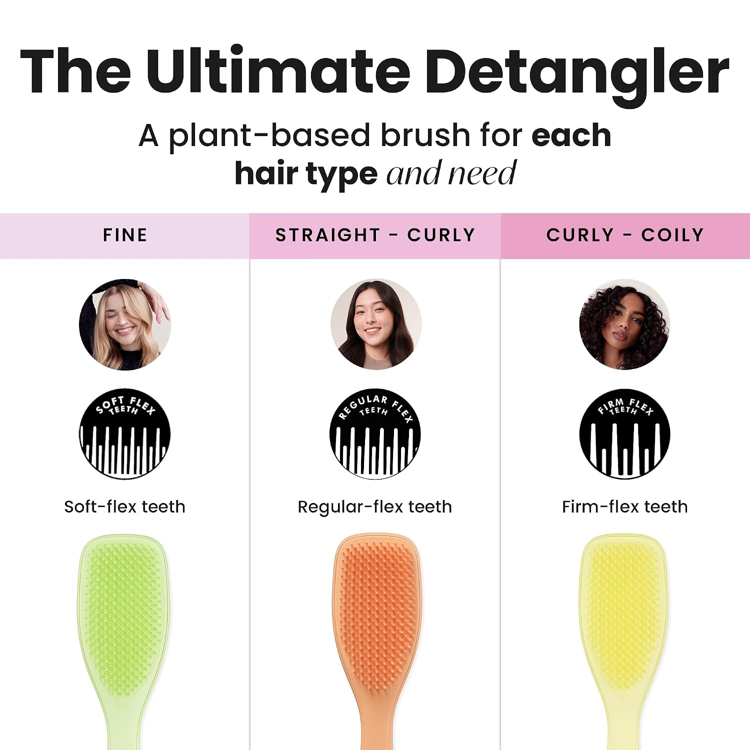 image:imageTangle Teezer PlantBased Ultimate Detangler Brush All Hair Types OrangeOrange